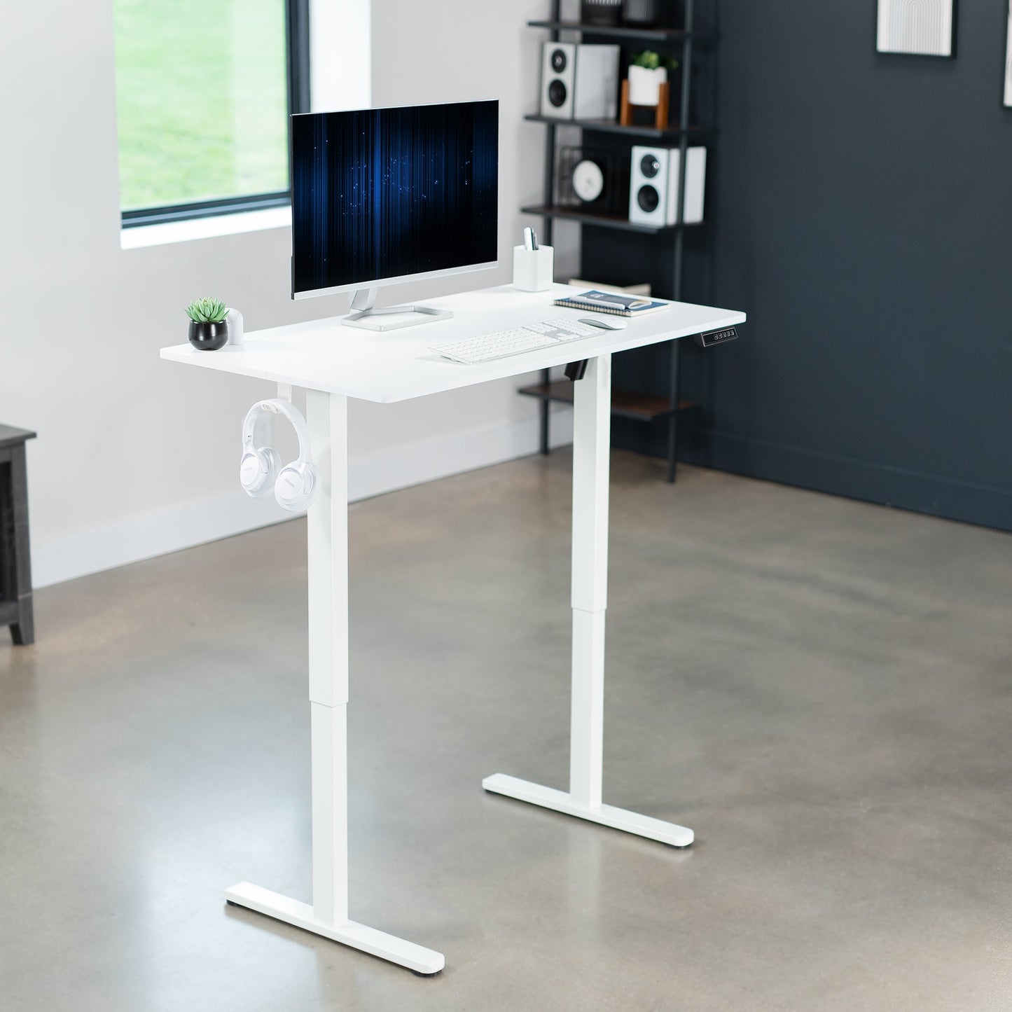 Spacious 44" x 24" Electric Adjustable Standing Desk