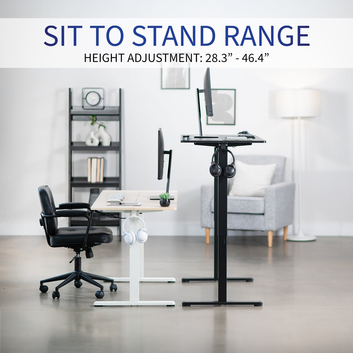 Premium 55" x 24" Adjustable Electric Standing Desk