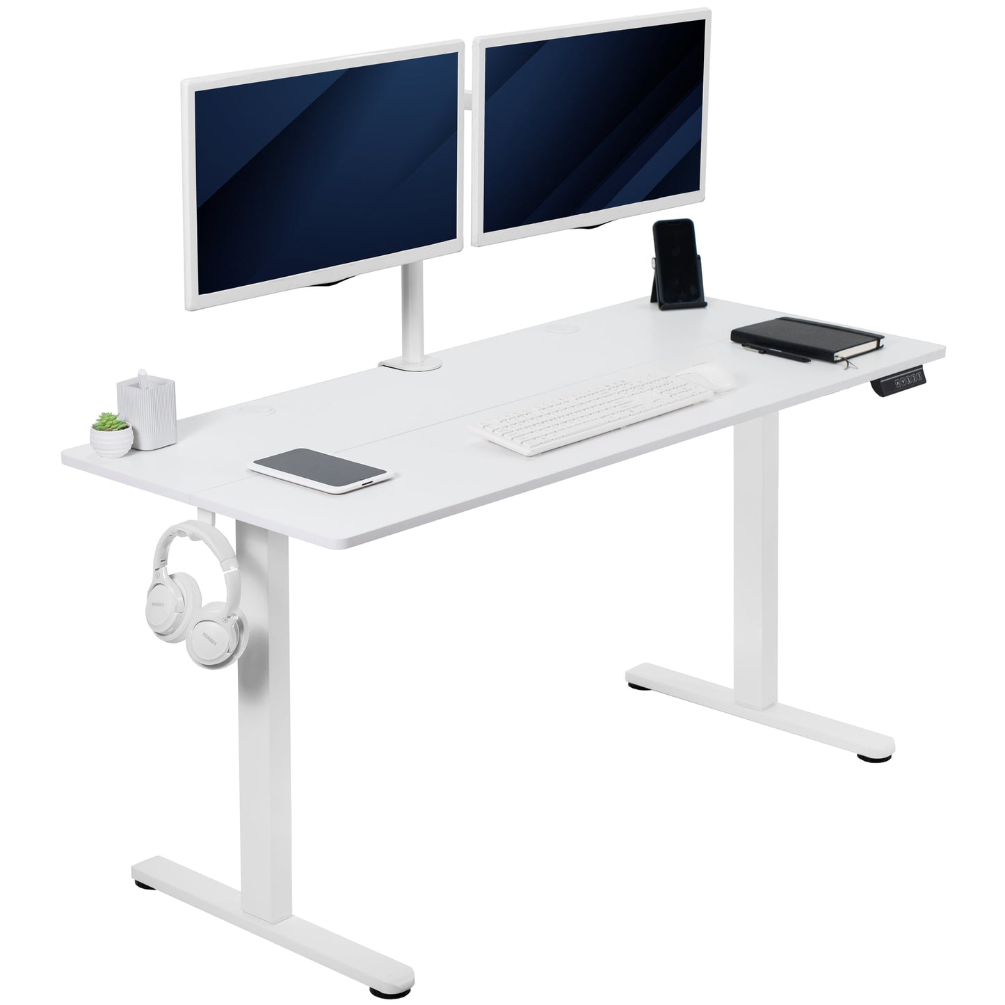 Premium 55" x 24" Adjustable Electric Standing Desk