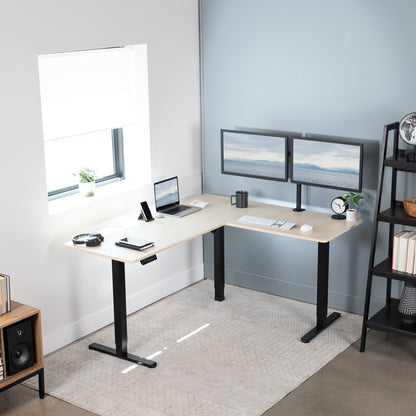 Elegant Corner Electric Standing Desk