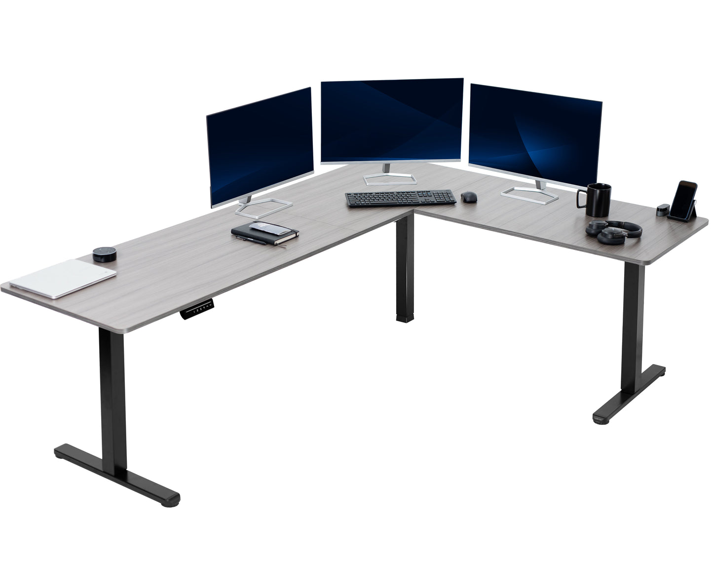 Elegant Corner Electric Standing Desk