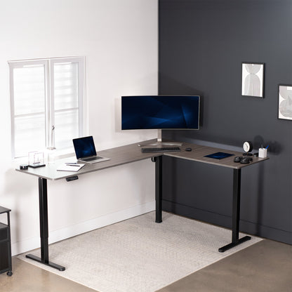 Elegant Corner Electric Standing Desk