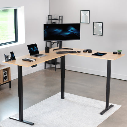 Elegant Corner Electric Standing Desk