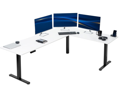 Elegant Corner Electric Standing Desk