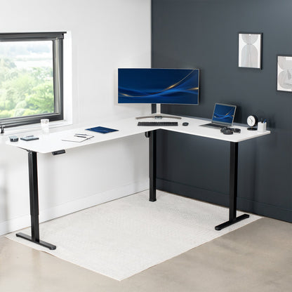 Elegant Corner Electric Standing Desk