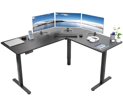 Elegant Corner Electric Standing Desk