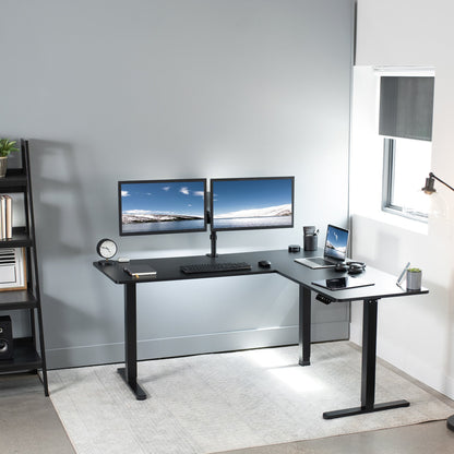 Elegant Corner Electric Standing Desk