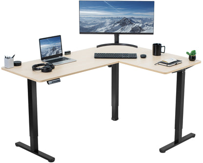 Elegant Corner Electric Standing Desk