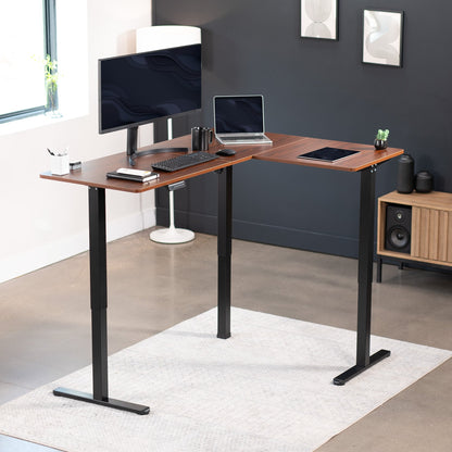 Elegant Corner Electric Standing Desk