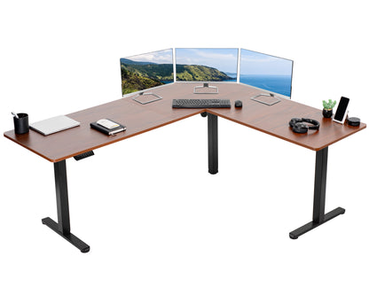 Elegant Corner Electric Standing Desk