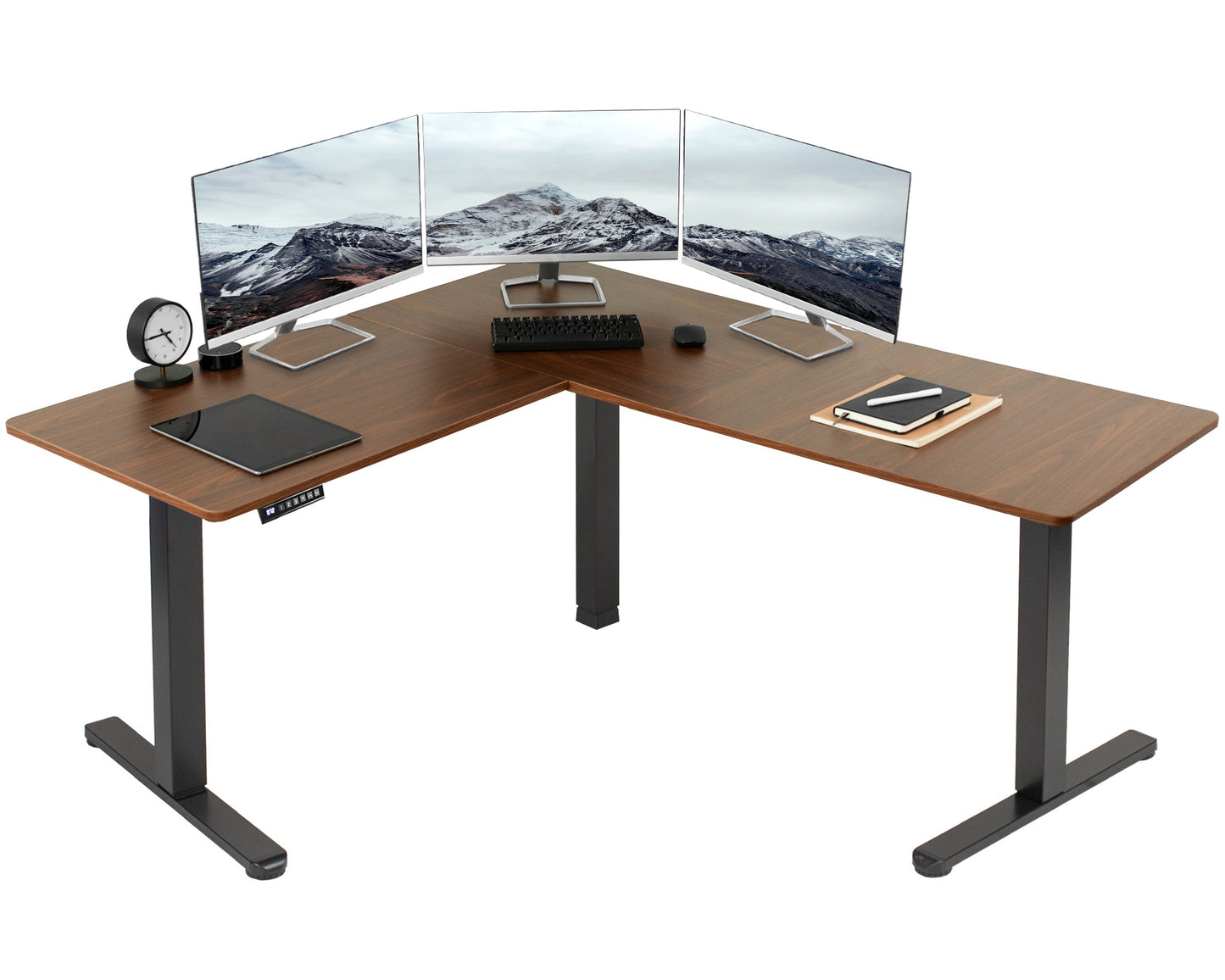 Elegant Corner Electric Standing Desk