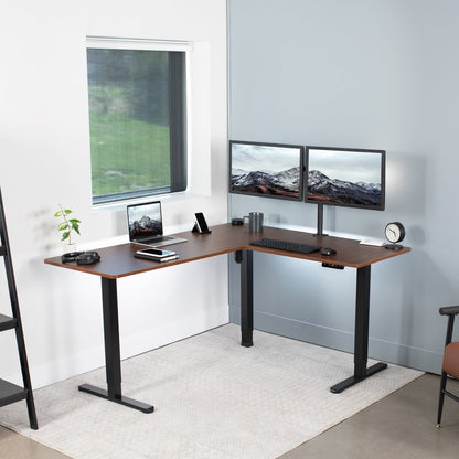 Elegant Corner Electric Standing Desk