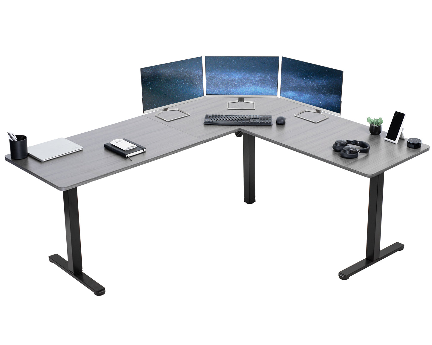 Elegant Corner Electric Standing Desk