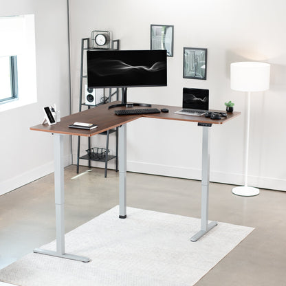 Elegant Corner Electric Standing Desk