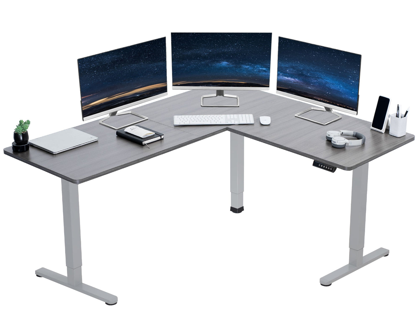 Elegant Corner Electric Standing Desk