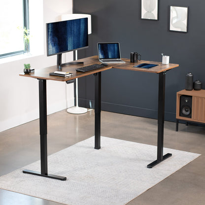 Elegant Corner Electric Standing Desk