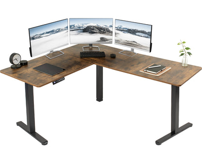 Elegant Corner Electric Standing Desk