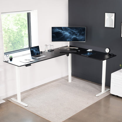 Elegant Corner Electric Standing Desk