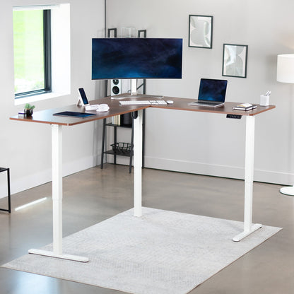 Elegant Corner Electric Standing Desk