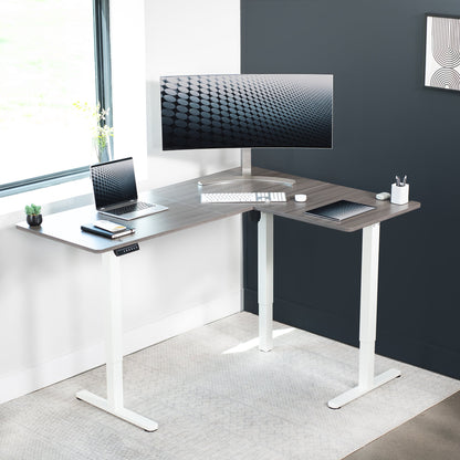 Elegant Corner Electric Standing Desk