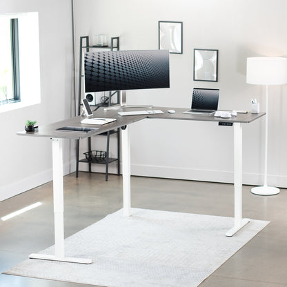 Elegant Corner Electric Standing Desk