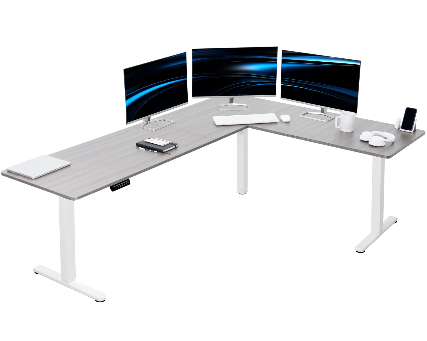 Elegant Corner Electric Standing Desk