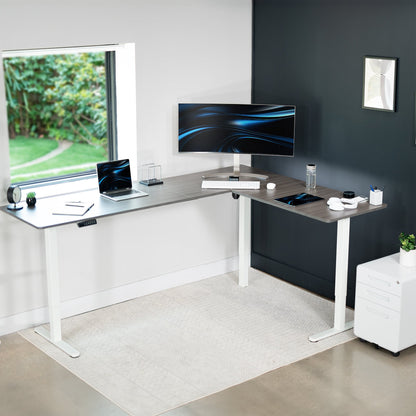 Elegant Corner Electric Standing Desk