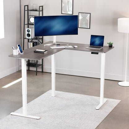 Elegant Corner Electric Standing Desk