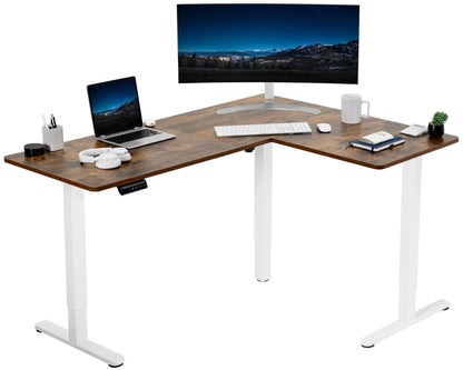 Elegant Corner Electric Standing Desk