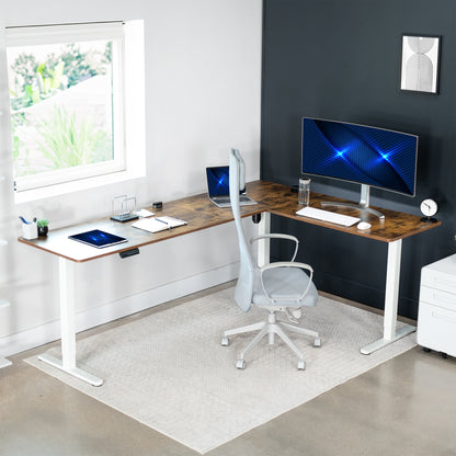 Elegant Corner Electric Standing Desk