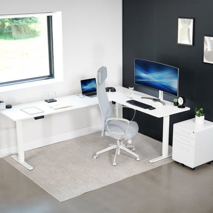 Elegant Corner Electric Standing Desk