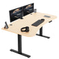 Spacious 63" x 32" Electric Height Adjustable Desk with Convenient Push Button Memory Control