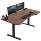 Spacious 63" x 32" Electric Height Adjustable Desk with Convenient Push Button Memory Control