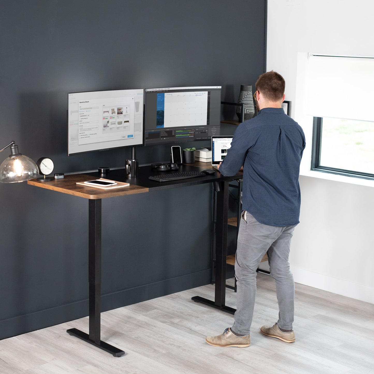 Elevate Your Workspace: 71" x 30" Adjustable Electric Desk with Memory Preset Features