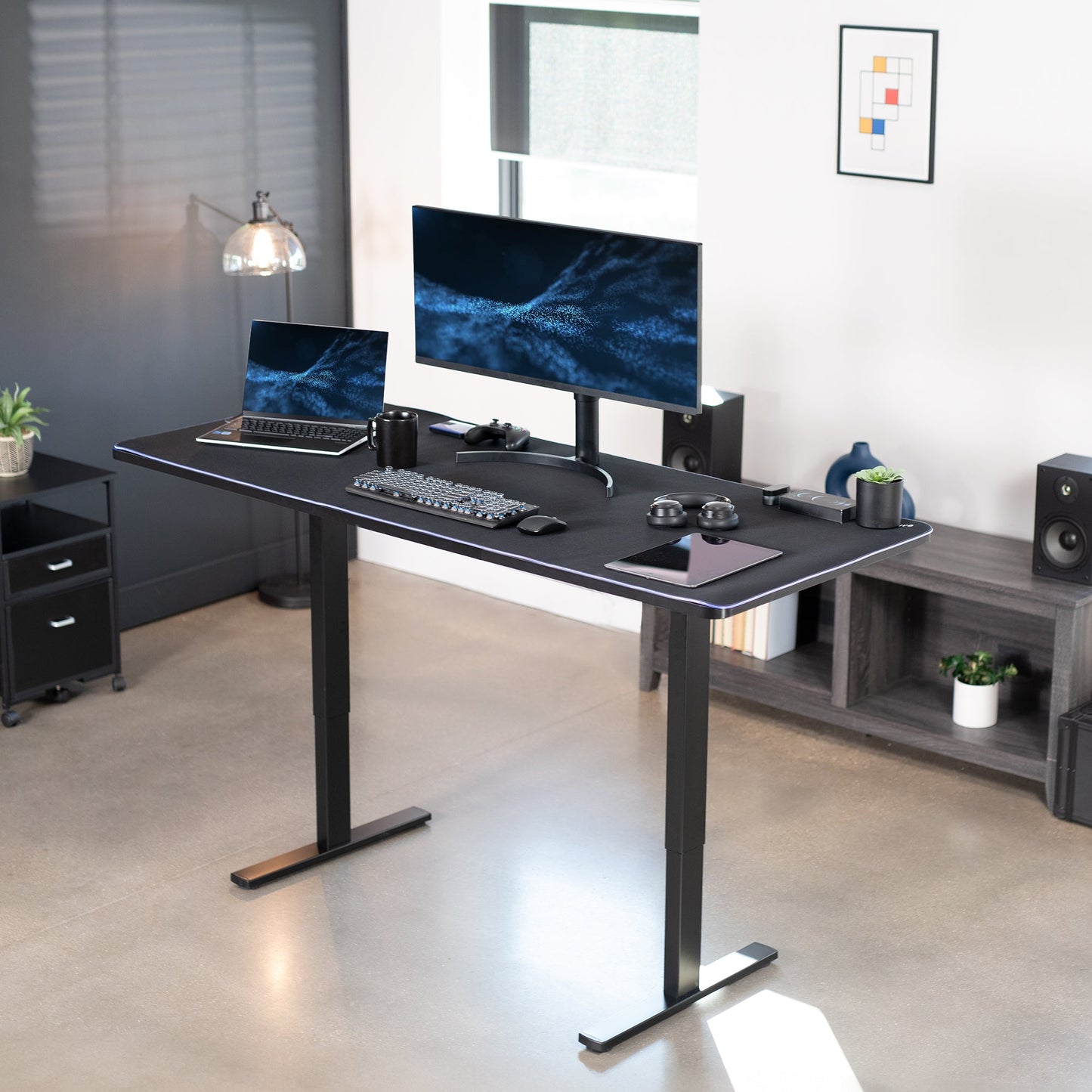 Elevate Your Workspace: 71" x 30" Adjustable Electric Desk with Memory Preset Features