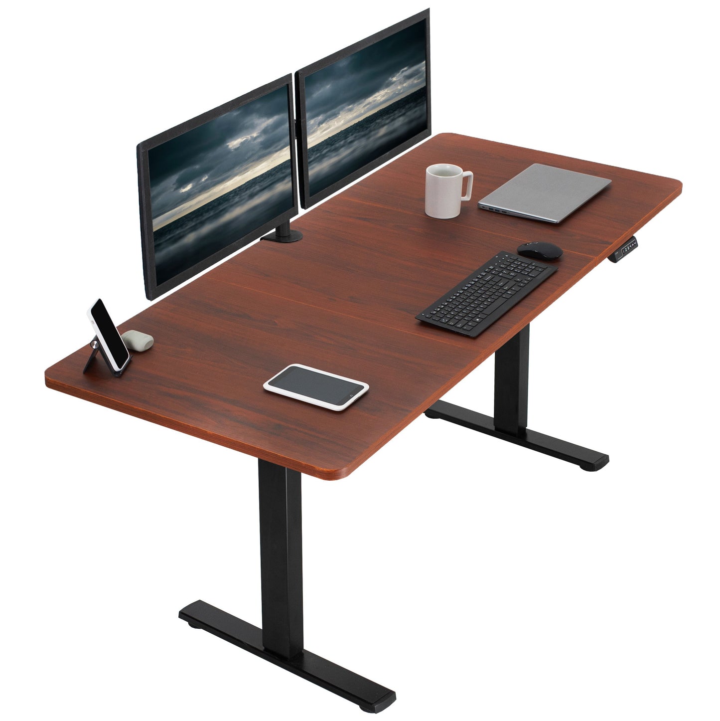 Elevate Your Workspace: 71" x 30" Adjustable Electric Desk with Memory Preset Features