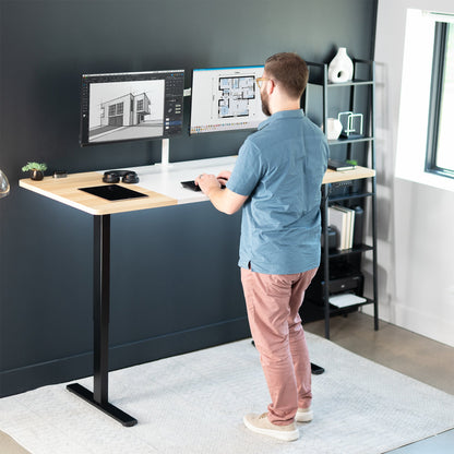 Elevate Your Workspace: 71" x 30" Adjustable Electric Desk with Memory Preset Features