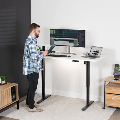 Elevate Your Workspace: 71" x 30" Adjustable Electric Desk with Memory Preset Features