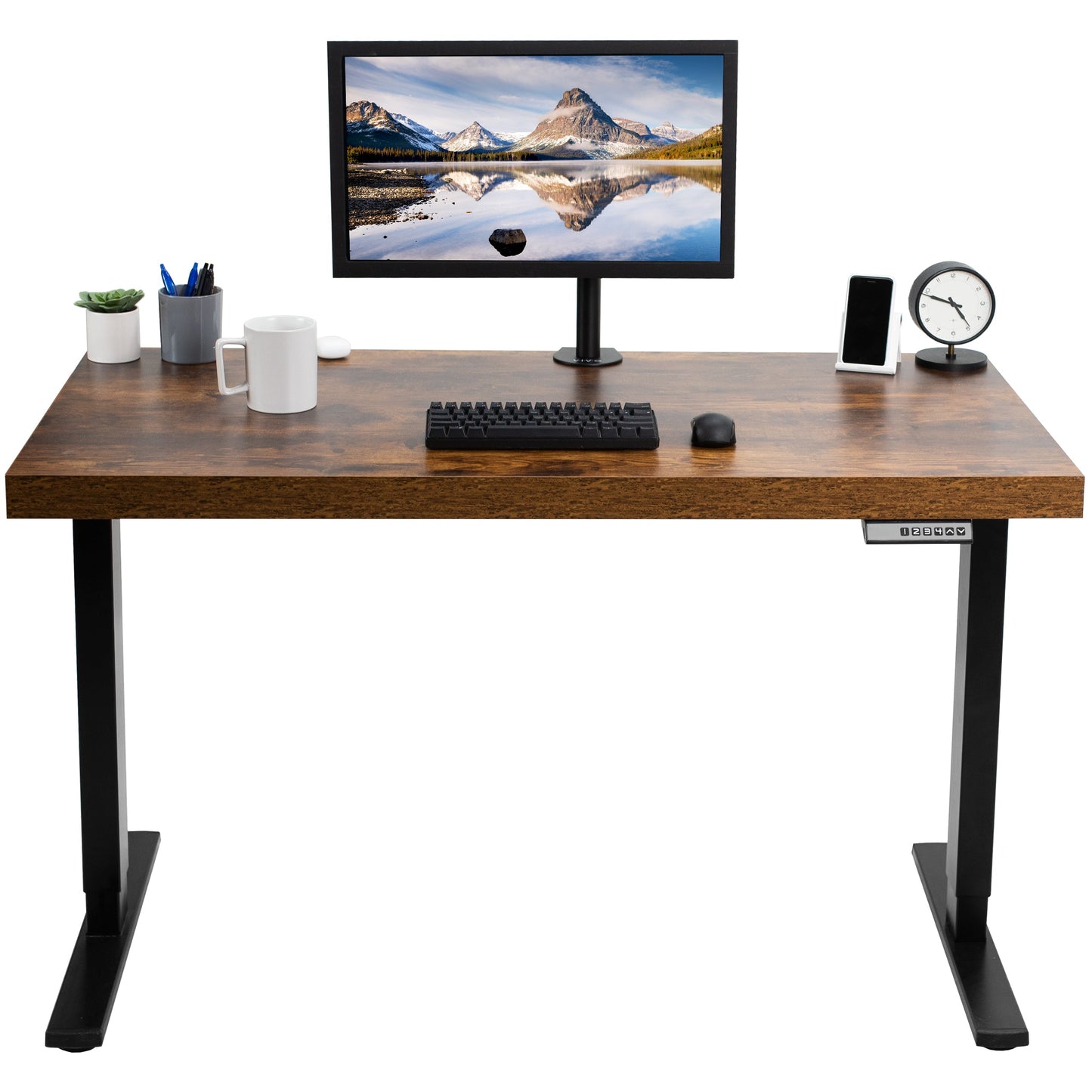 Stylish 51" x 25" Electric Lift Desk with Premium Extra Thick Surface