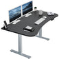 Spacious 63" x 32" Electric Height Adjustable Desk with Convenient Push Button Memory Control