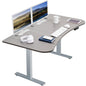 Spacious 63" x 32" Electric Height Adjustable Desk with Convenient Push Button Memory Control