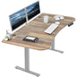 Spacious 63" x 32" Electric Height Adjustable Desk with Convenient Push Button Memory Control