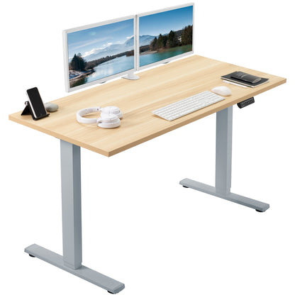 Sleek Electric Desk with Modern Square Corner Design