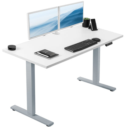 Sleek Electric Desk with Modern Square Corner Design