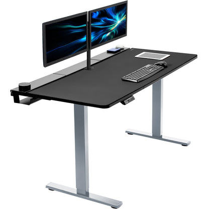 Spacious 60" x 30" Electric Desk with Sleek Cable Management and Comfort-Fit Full-Sized Pad