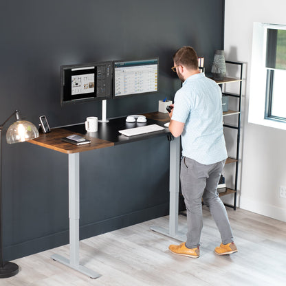 Elevate Your Workspace: 71" x 30" Adjustable Electric Desk with Memory Preset Features