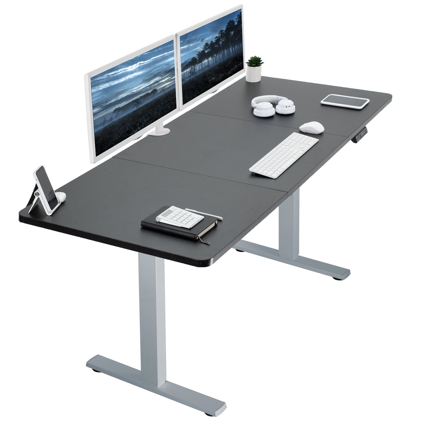 Elevate Your Workspace: 71" x 30" Adjustable Electric Desk with Memory Preset Features