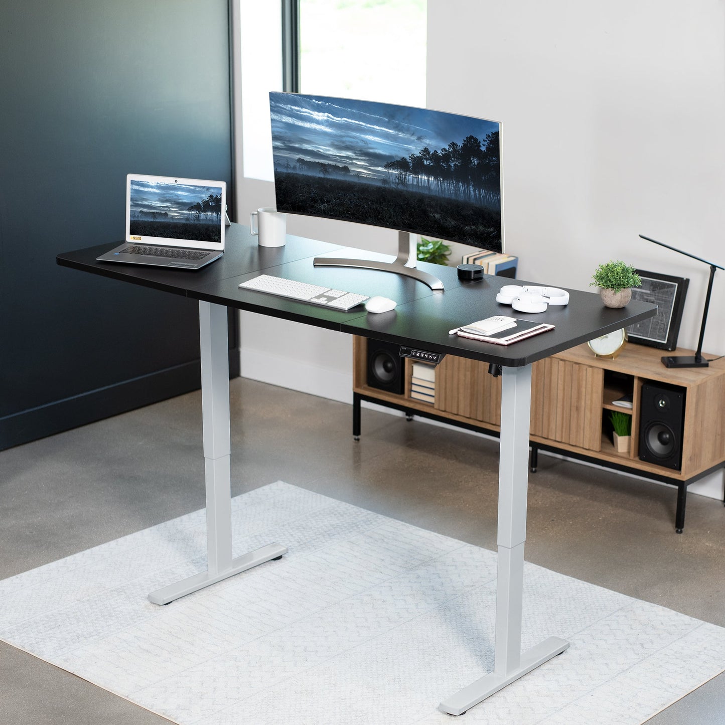 Elevate Your Workspace: 71" x 30" Adjustable Electric Desk with Memory Preset Features