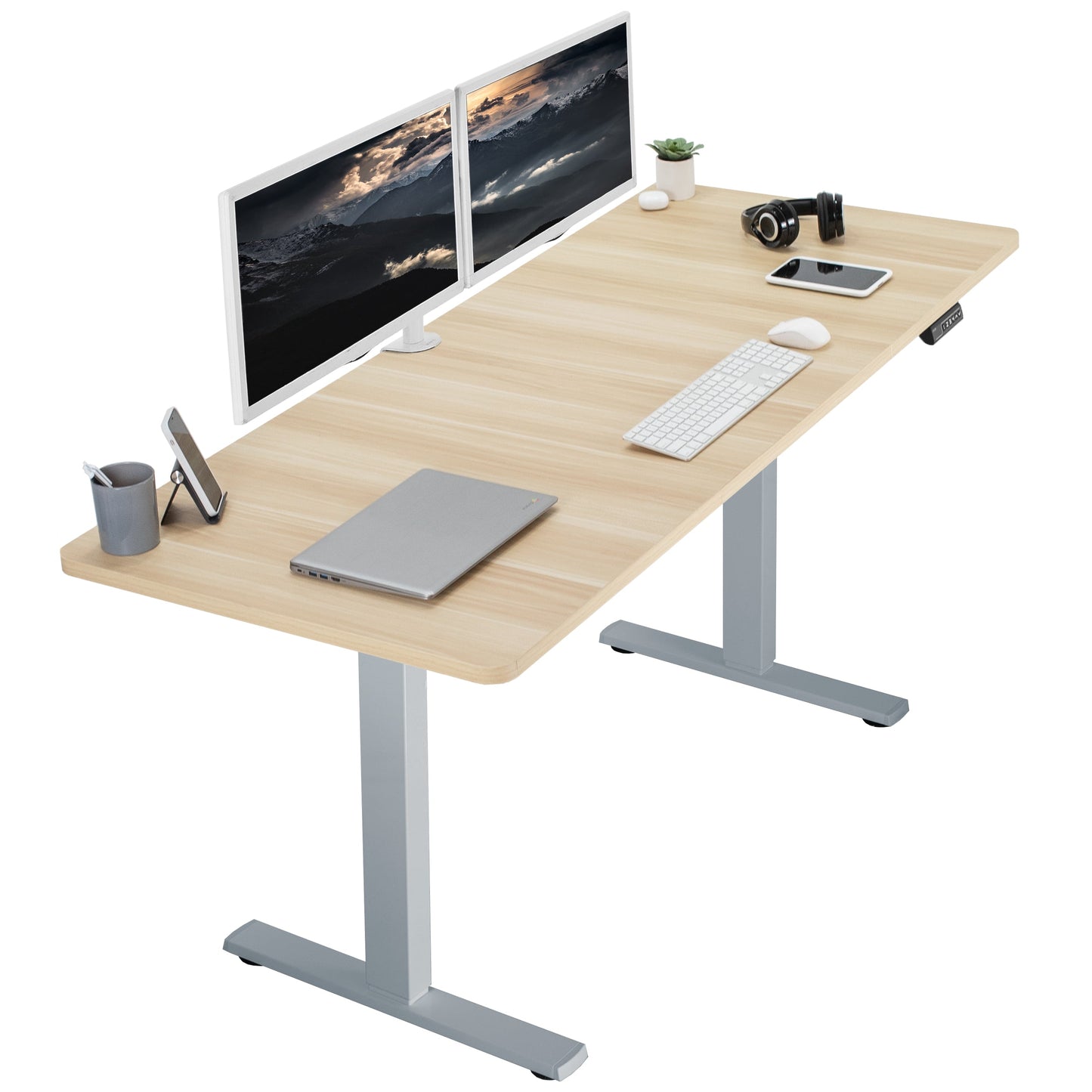 Elevate Your Workspace: 71" x 30" Adjustable Electric Desk with Memory Preset Features