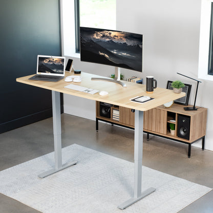 Elevate Your Workspace: 71" x 30" Adjustable Electric Desk with Memory Preset Features